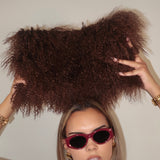 Mongolian Fur Envelope Flap Clutch (SHIPS IN 3-4 WEEKS)