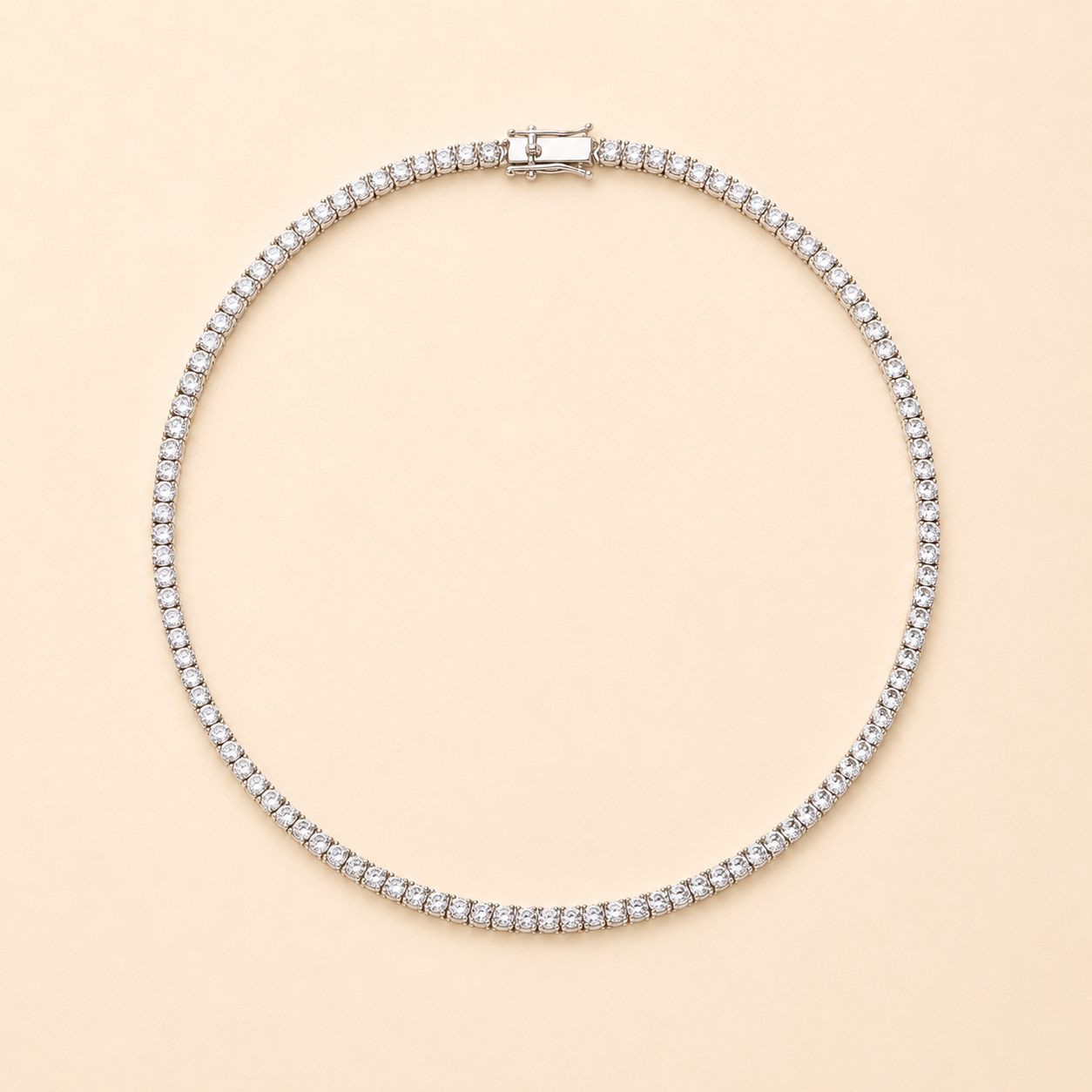 Classic 3mm Tennis Necklace – Project2000 Classic 3mm Tennis Necklace – Project2000
