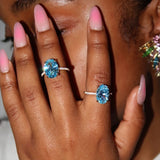 Baby Blue Diamond Ring