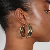 Two Layer Hoop Earrings