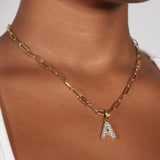 Iced Initial Necklace