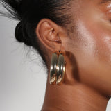 Two Layer Hoop Earrings