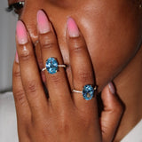 Baby Blue Diamond Ring